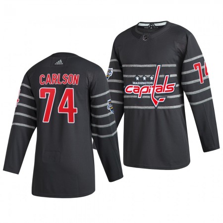 Camisola Washington Capitals John Carlson 74 Cinza Adidas 2020 NHL All-Star Authentic - Homem